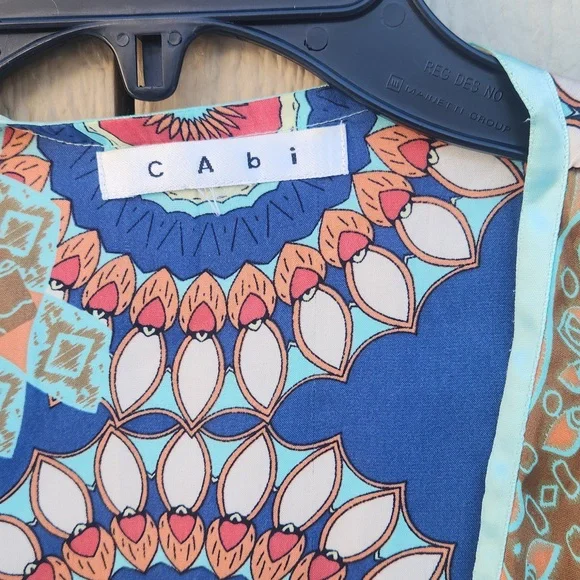 Cabi Boho Patchwork Festival Kimono Wrap Bias Slip Bold Fairy Floral Medium Y2k - Picture 2 of 5